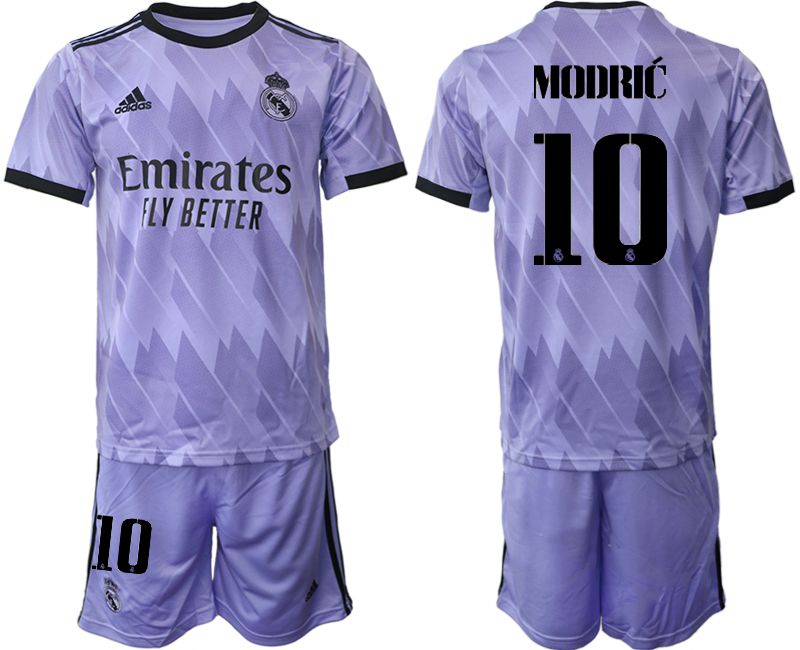 Men 2022-2023 Club Real Madrid away purple #10 Soccer Jersey->real madrid jersey->Soccer Club Jersey